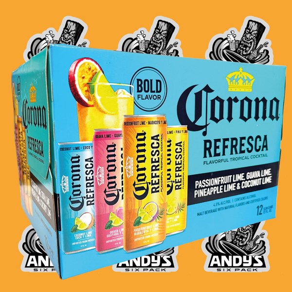Corona Refresca Box mit 4 Aromen a 35,3cl