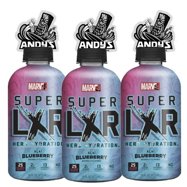 Arizona Marvel Super LXR Hero Hydration Açaí Blueberry, 473ml